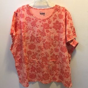 Light pink flower printed shirt